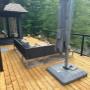 Gorgeous deck we did with aluminum railing and tempered glass! Perfect for those unobstructed views! Gorgeous deck we did with aluminum railing and tempered glass! Perfect for those unobstructed views!