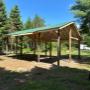 Pavilion built for a customer, Will be used for storing their trailer and boat under! Pavilion built for a customer, Will be used for storing their trailer and boat under!