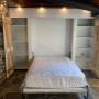 Custom built murphy bed with barn doors Custom built murphy bed with barn doors