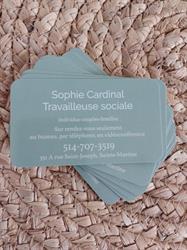 Consultation psychosociale individuelle et familiale. Sophie Cardinal TS.
