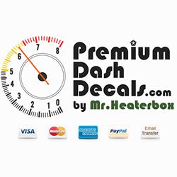 Premium Dash Decals / Mr. Heaterbox
