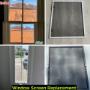 Window screen repair and replacement services. Window screen repair and replacement services.