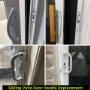 Sliding patio door handle repair and replacement services. Sliding patio door handle repair and replacement services.