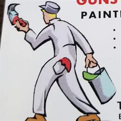 Guns and rollers painting