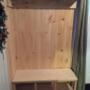 The finished product of mudroom built in. The finished product of mudroom built in.