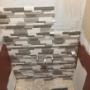 Beginning of a powder room up grade. Beginning of a powder room up grade.
