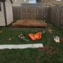 Replaced shed platform. Replaced shed platform.