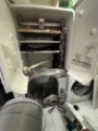 Dryer disassembled for internal repair and lint removal Ottawa service call. Dryer disassembled for internal repair and lint removal Ottawa service call.