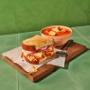 Panera Smokehouse BBQ Sandwich and Tomato Soup Panera Smokehouse BBQ Sandwich and Tomato Soup