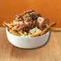 EN 🇨🇦
A signature poutine stacked with halal beef, sautéed mushrooms, and curds.
FR 🇫🇷
Notre poutine signature avec bœuf halal, champignons sautés et fromage en grains. EN 🇨🇦
A signature poutine stacked with halal beef, sautéed mushrooms, and curds.
FR 🇫🇷
Notre poutine signature avec bœuf halal, champignons sautés et fromage en grains.