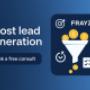 This is a sleek, modern 2D digital promo image created for Frayze Technologies Inc. focused on lead generation services:
Background: A smooth blue gradient transitioning from navy to sky blue, creating a clean and professional tech atmosphere.
Headline Text (left-aligned):
“Boost lead generation” — written in bold white sans-serif font, clean and attention-grabbing.
CTA Button:
A dark blue, rounded button below the headline says:
“Book a free consult” — clear, direct, and action-driven.
Right Side Graphic Panel:
A white funnel icon filtering gold coins — visually representing the conversion of leads into revenue.
Additional icons include:
A target with an arrow (goal-focused lead acquisition)
A checklist (workflow/process)
A checkmark in a progress circle (efficiency and completion)
FRAYZE logo sits at the top of the card, reinforcing brand authority. This is a sleek, modern 2D digital promo image created for Frayze Technologies Inc. focused on lead generation services:
Background: A smooth blue gradient transitioning from navy to sky blue, creating a clean and professional tech atmosphere.
Headline Text (left-aligned):
“Boost lead generation” — written in bold white sans-serif font, clean and attention-grabbing.
CTA Button:
A dark blue, rounded button below the headline says:
“Book a free consult” — clear, direct, and action-driven.
Right Side Graphic Panel:
A white funnel icon filtering gold coins — visually representing the conversion of leads into revenue.
Additional icons include:
A target with an arrow (goal-focused lead acquisition)
A checklist (workflow/process)
A checkmark in a progress circle (efficiency and completion)
FRAYZE logo sits at the top of the card, reinforcing brand authority.