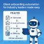This visual promotes Frayze’s automated client onboarding system, tailored for industry leaders like Nexus Health & Fitness.
🔹 Design Features:
Background:
A cool blue gradient with a subtle city skyline silhouette, reinforcing a modern, professional environment.
Headline Text:
“Client onboarding automation for industry leaders made easy”
Positioned at the top in bold white text—clear and value-focused.
Flowchart (Center Panel):
A vertical step-by-step sequence under the FRAYZE logo:
Client intake (paper form icon)
Email confirmation (envelope icon)
Task setup (checkbox icon)
CRM entry (Nexus-branded CRM drum icon)
Efficient automation (final goal)
Mascot Element:
On the right side, a friendly robot holding a tablet with a smile — representing AI-led simplicity and automation. This visual promotes Frayze’s automated client onboarding system, tailored for industry leaders like Nexus Health & Fitness.
🔹 Design Features:
Background:
A cool blue gradient with a subtle city skyline silhouette, reinforcing a modern, professional environment.
Headline Text:
“Client onboarding automation for industry leaders made easy”
Positioned at the top in bold white text—clear and value-focused.
Flowchart (Center Panel):
A vertical step-by-step sequence under the FRAYZE logo:
Client intake (paper form icon)
Email confirmation (envelope icon)
Task setup (checkbox icon)
CRM entry (Nexus-branded CRM drum icon)
Efficient automation (final goal)
Mascot Element:
On the right side, a friendly robot holding a tablet with a smile — representing AI-led simplicity and automation.