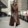 Womens Goatskin Down Coat in Irish Coffee Womens Goatskin Down Coat in Irish Coffee