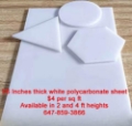 White Polycarbonate Sheet