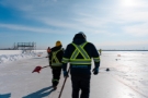 just for snow team on a rooftop snow removal project just for snow team on a rooftop snow removal project